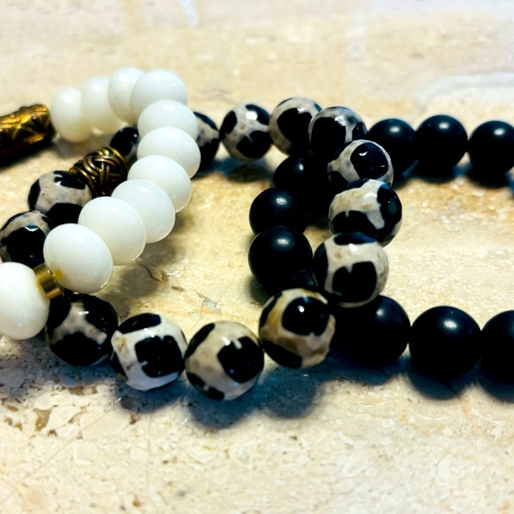 Set of three handmade authentic gemstone bracelets. - Picture 3 of 3